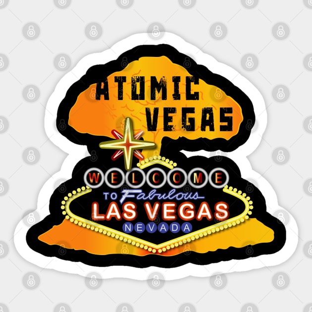 City - Atomic Vegas - Las Vegas - Sign - Blast Sticker by twix123844